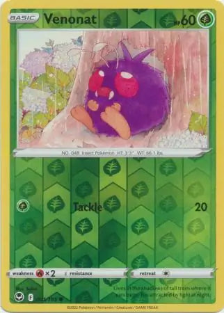 Venonat Reverse Holo 001/195