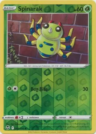 Spinarak Reverse Holo 003/195