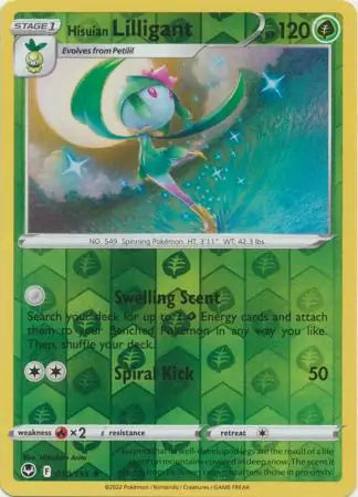Hisuian Lilligant Reverse Holo 010/195