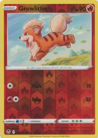 Growlithe Reverse Holo 019/195