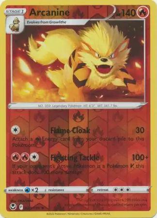 Arcanine Reverse Holo 020/195