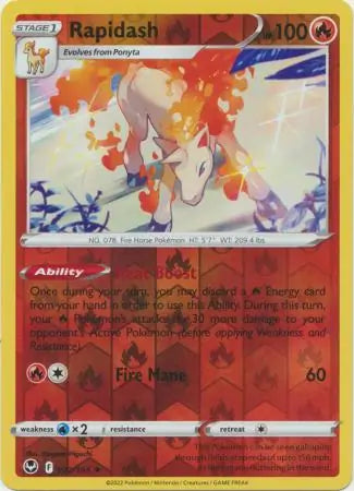 Rapidash Reverse Holo 022/195