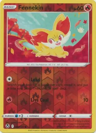 Fennekin Reverse Holo 025/195