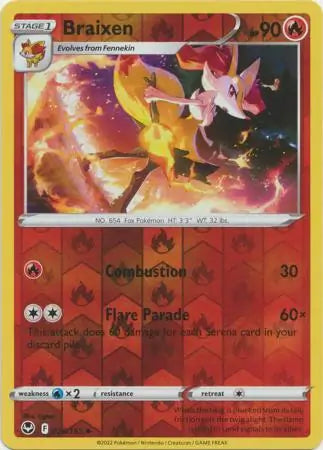 Braixen Reverse Holo 026