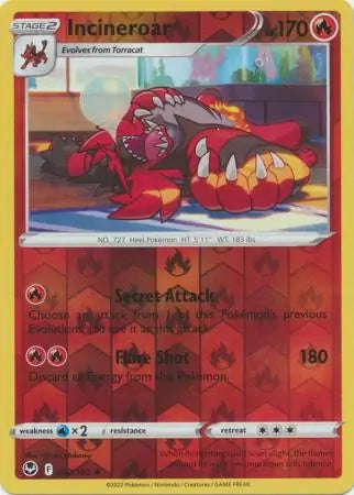 Incineroar Reverse Holo 032