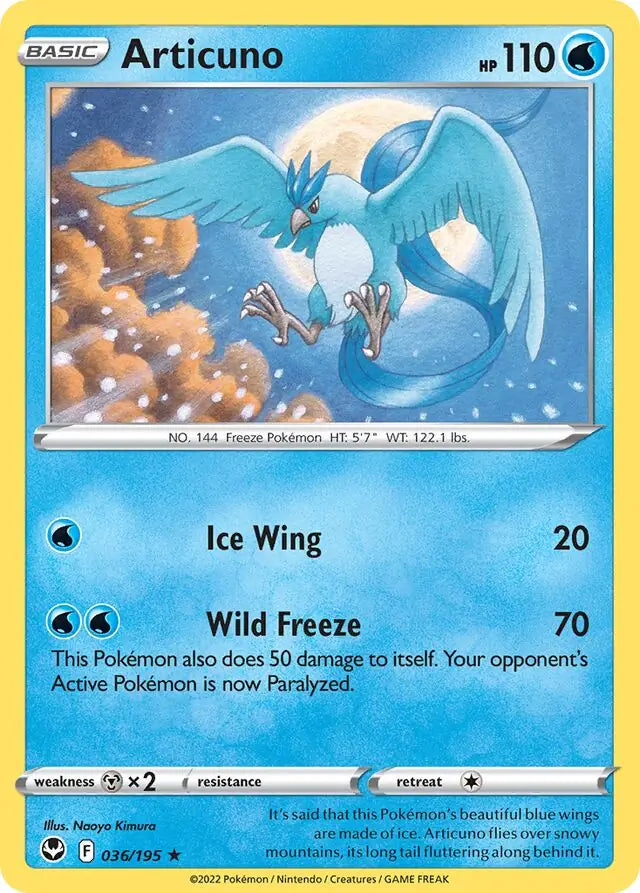Articuno Holo Rare 036/195
