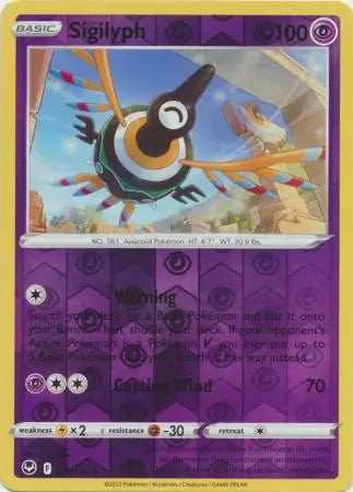 Sigilyph Reverse Holo 075