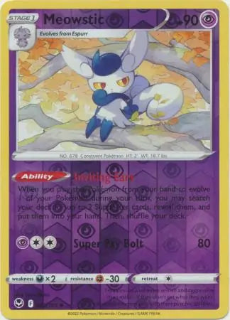 Meowstic Reverse Holo 082/195