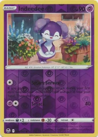 Indeedee Reverse Holo 086/195