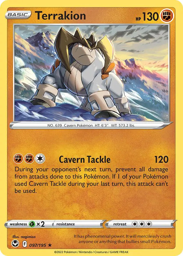 Terrakion Holo Rare 097/195