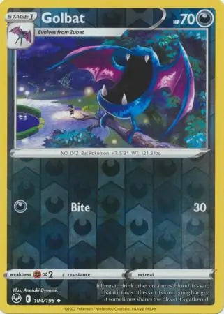 Golbat Reverse Holo 104