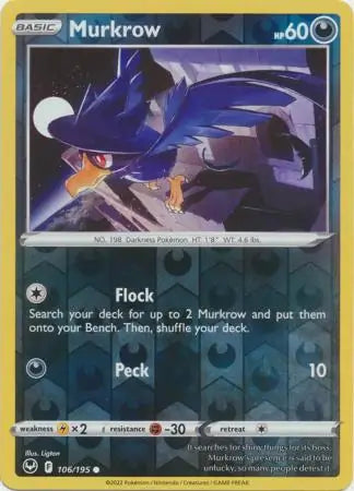 Murkrow Reverse Holo 106/195