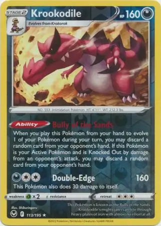Krookodile Reverse Holo 113/195