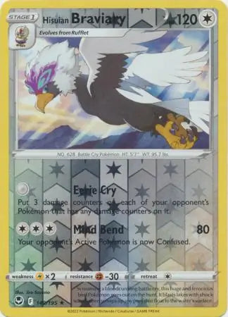 Hisuian Braviary Reverse Holo 149/195