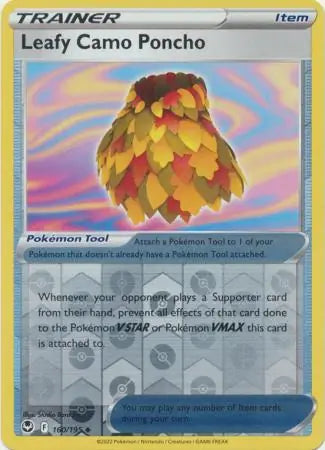 Leafy Camo Poncho Reverse Holo 160/195