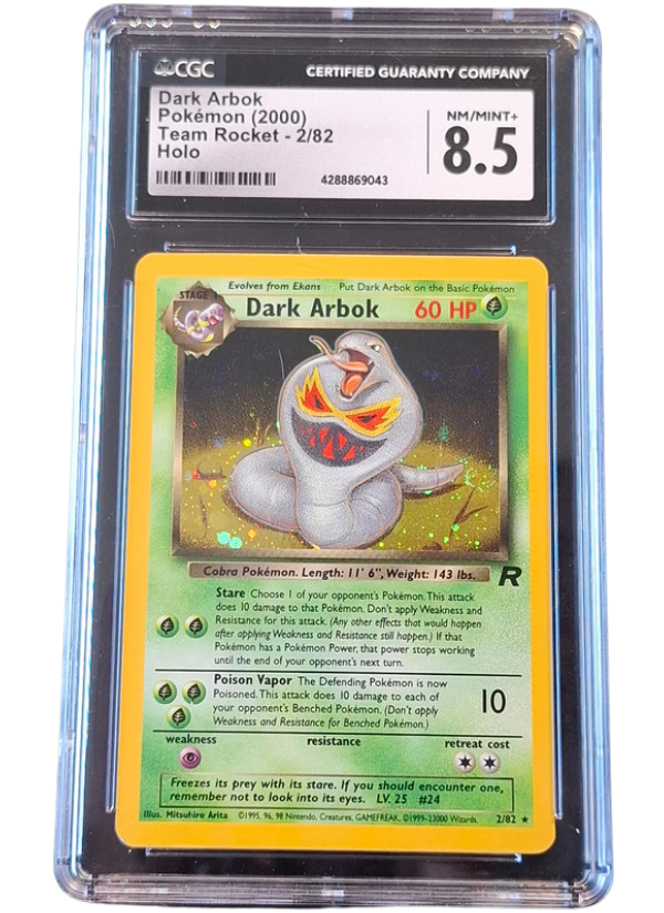 CGC 8.5 NM/Mint+ Dark Arbok