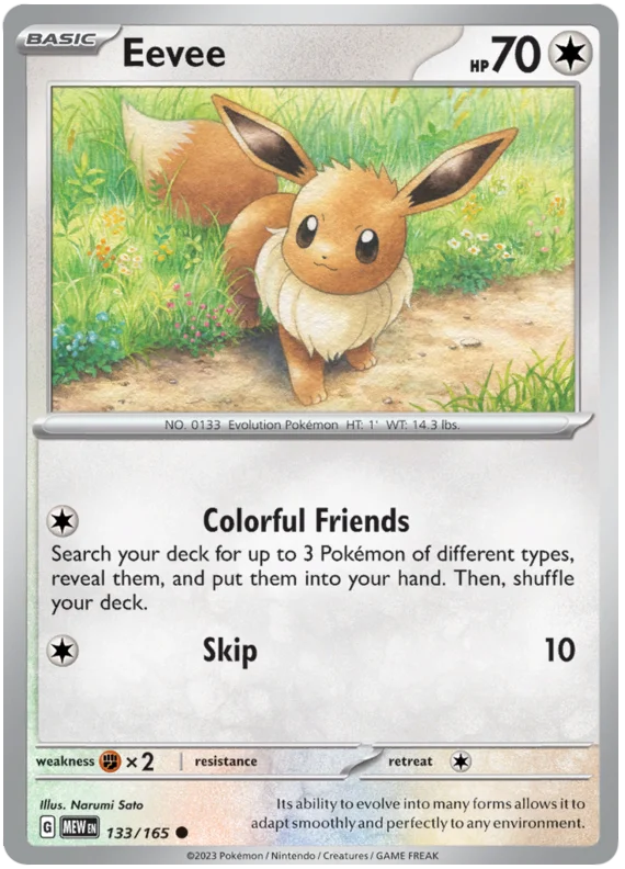 Eevee 133/165