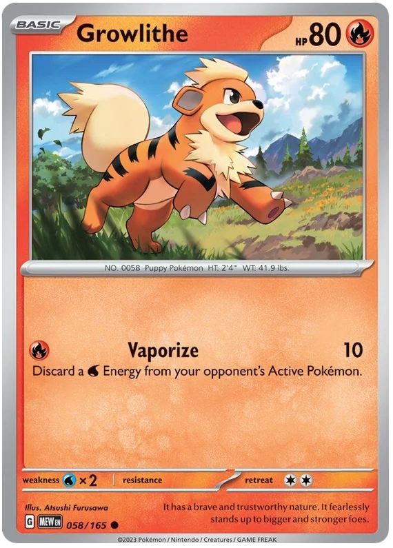 Growlithe 58/165