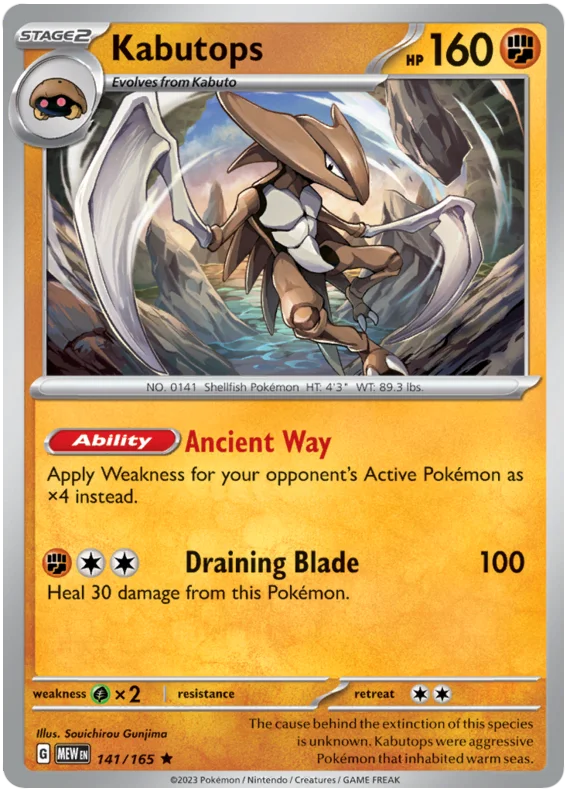 Kabutops 141/165