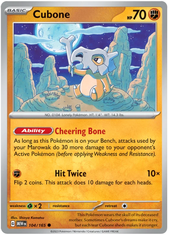 Cubone 104/165