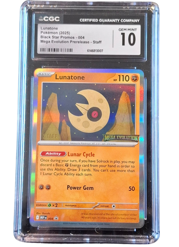 CGC Gem Mint 10 Lunatone (STAFF)