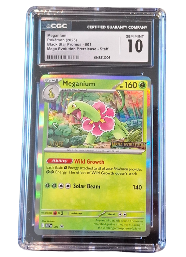 CGC Gem Mint 10 Meganium (STAFF)