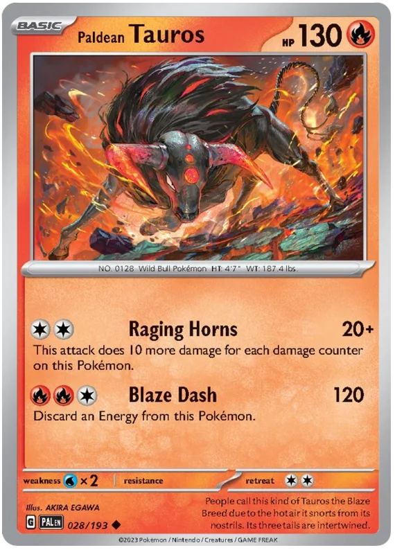 Paldean Tauros 28/193