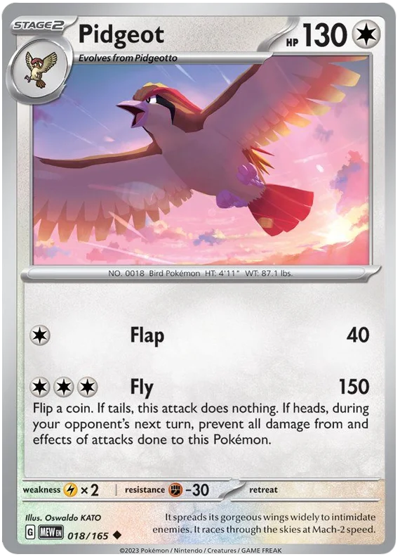 Pidgeot 018/165