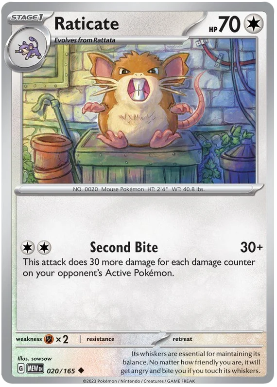 Raticate 020/165