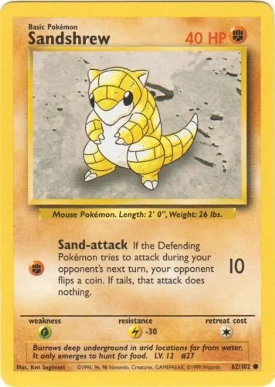 Sandshrew 62/102