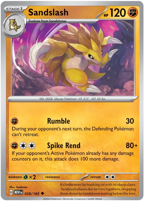 Sandslash 028/165