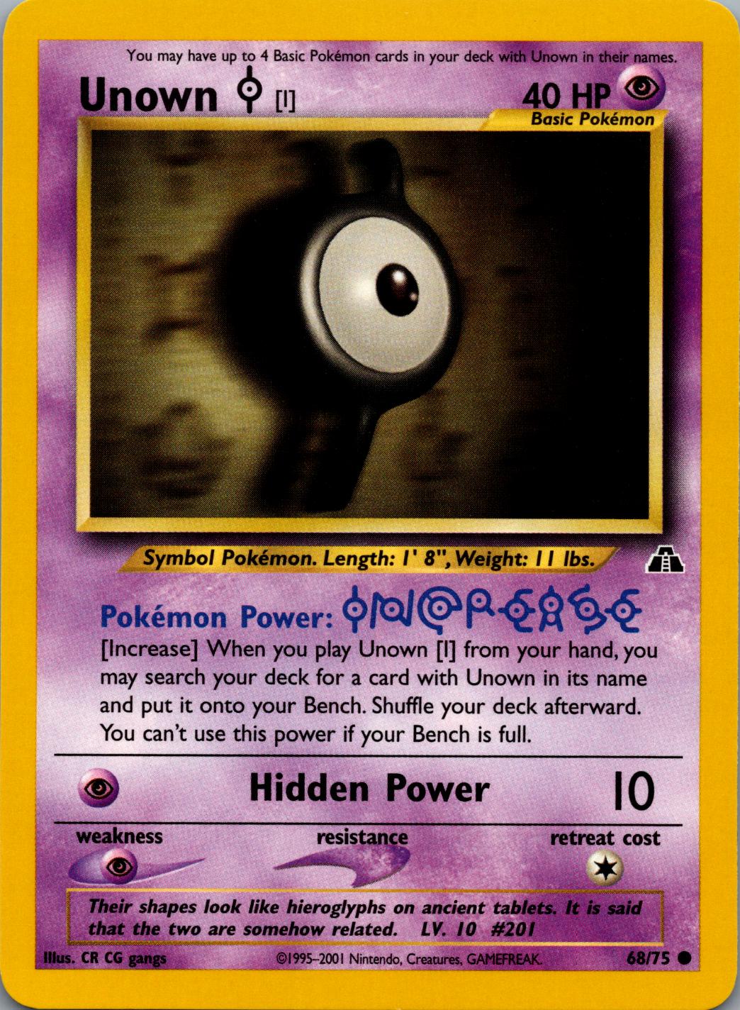 68/75 Unown [I]