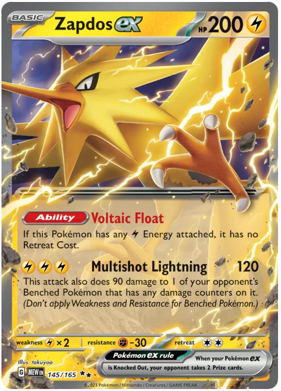 Zapdos ex 145/165