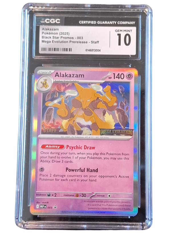 CGC Gem Mint 10 Alakazam (STAFF)
