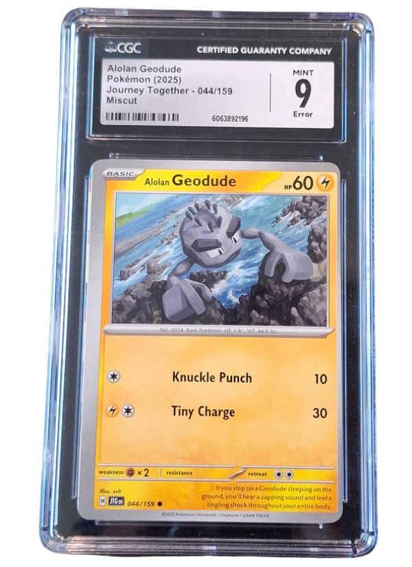 CGC Mint 9 Alolan Geodude (Miscut)