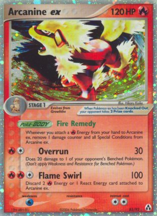 083/92 Arcanine ex