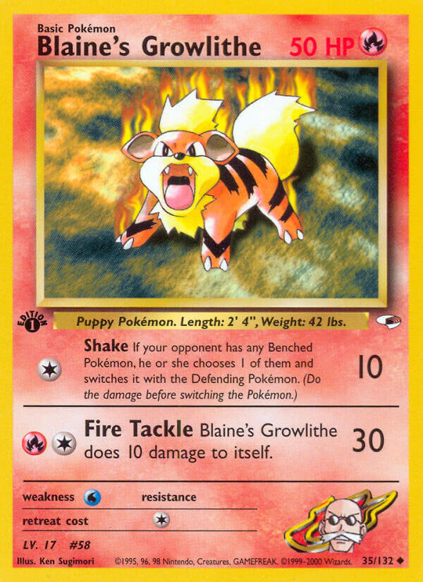 035/132 Blaines Growlithe
