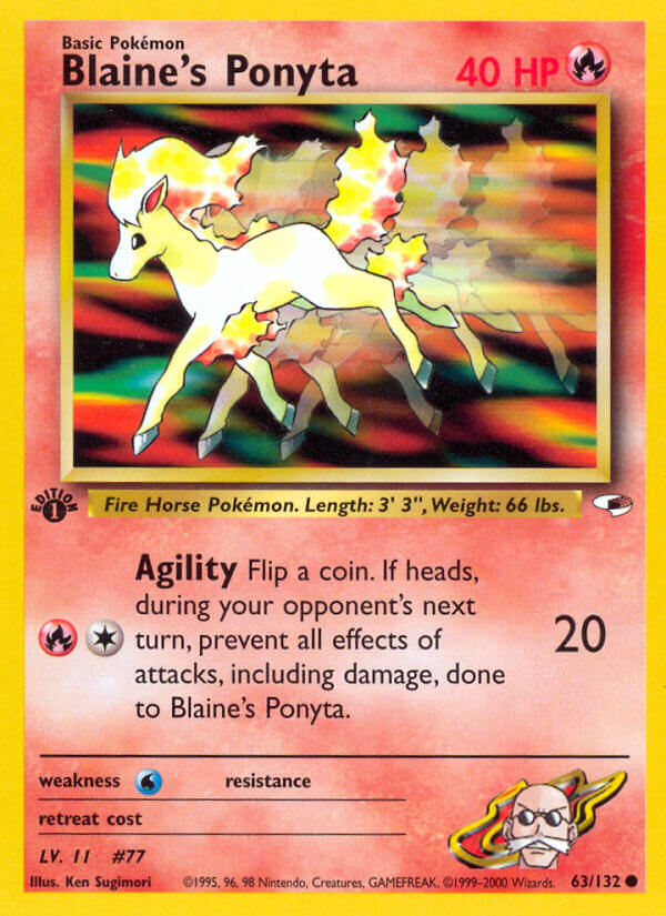 063/132 Blaines Ponyta