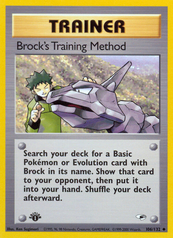 106/132 Brocks Training Method