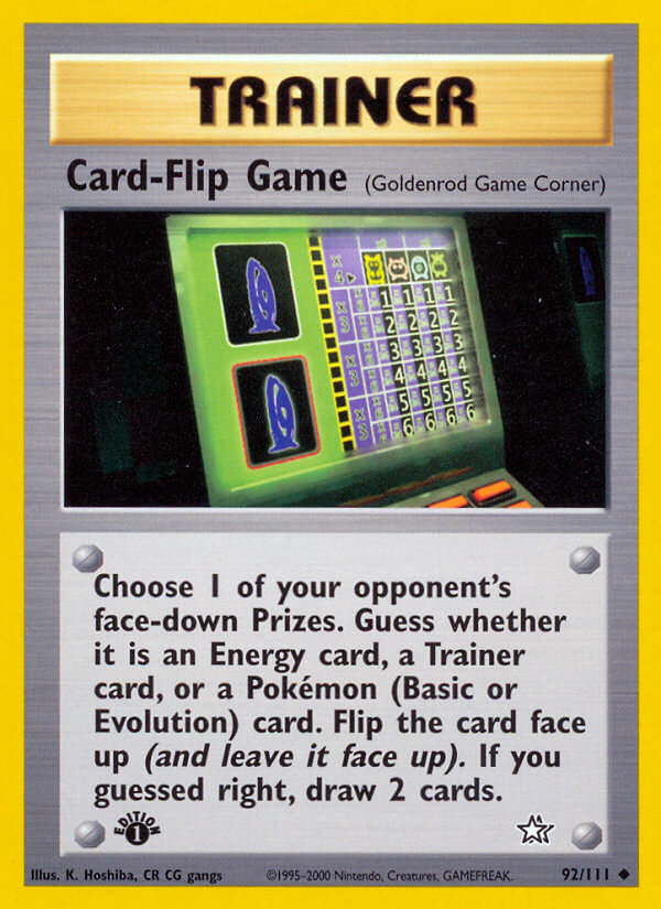 092/111 Card Flip Game