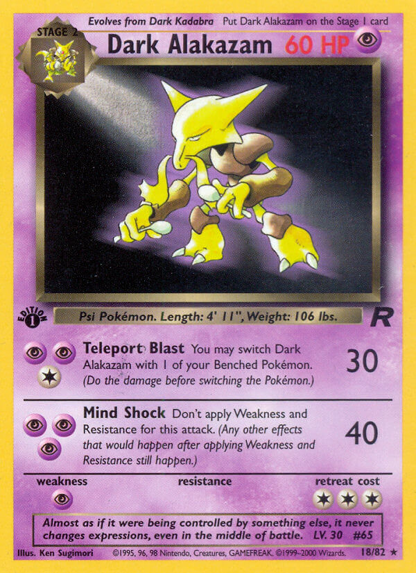 018/82 Dark Alakazam