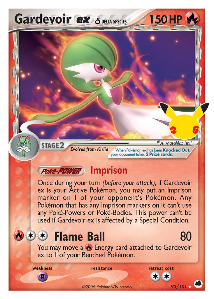 93/101 Gardevoir EX Celebrations