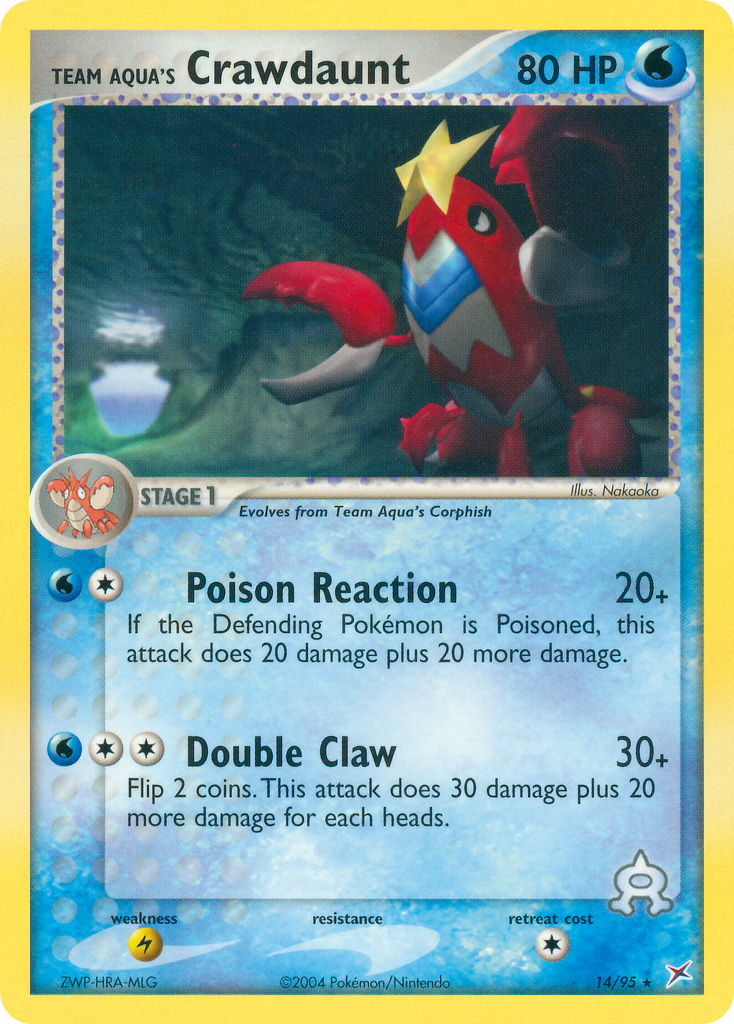 14/95 Team Aqua's Crawdaunt