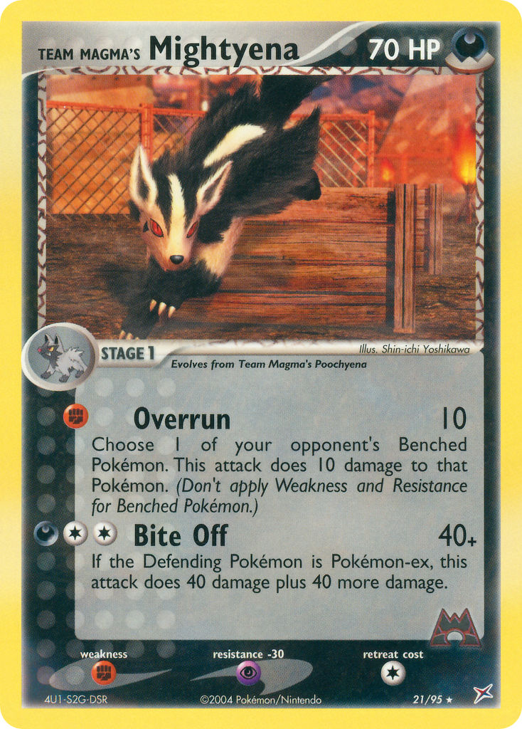 21/95 Team Magma's Mightyena
