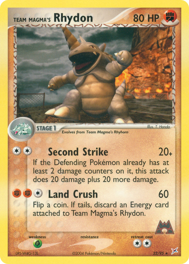 22/95 Team Magma's Rhydon