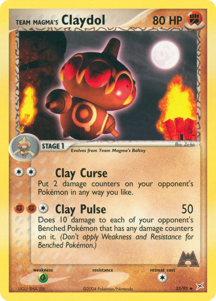 33/95 Team Magma's Claydol