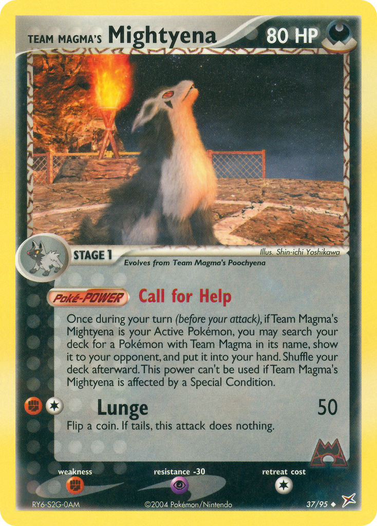 37/95 Team Magma's Mightyena