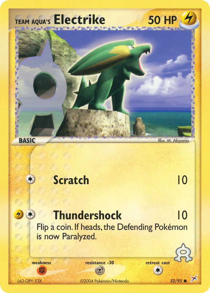 52/95 Team Aqua's Electrike