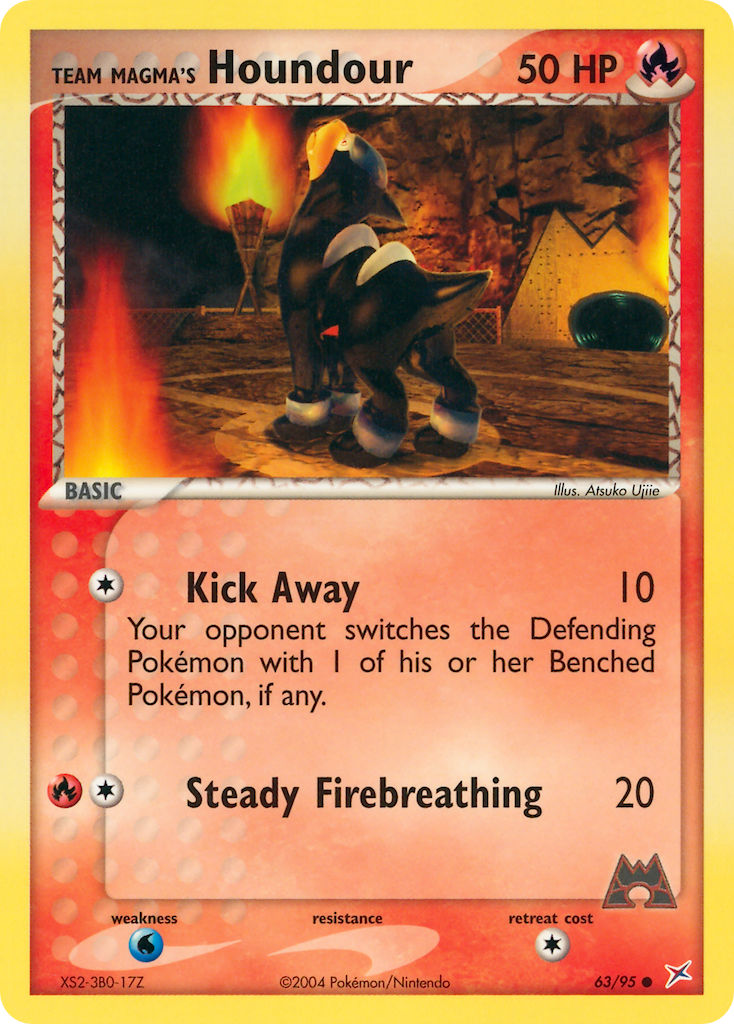 63/95 Team Magma's Houndour