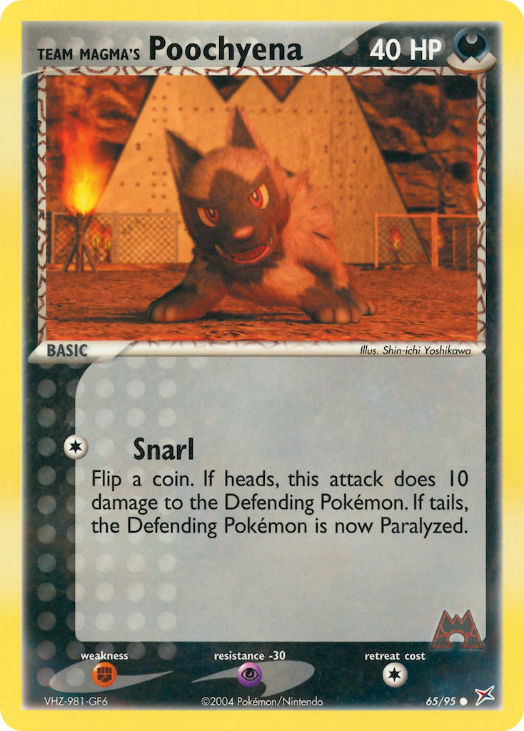65/95 Team Magma's Poochyena